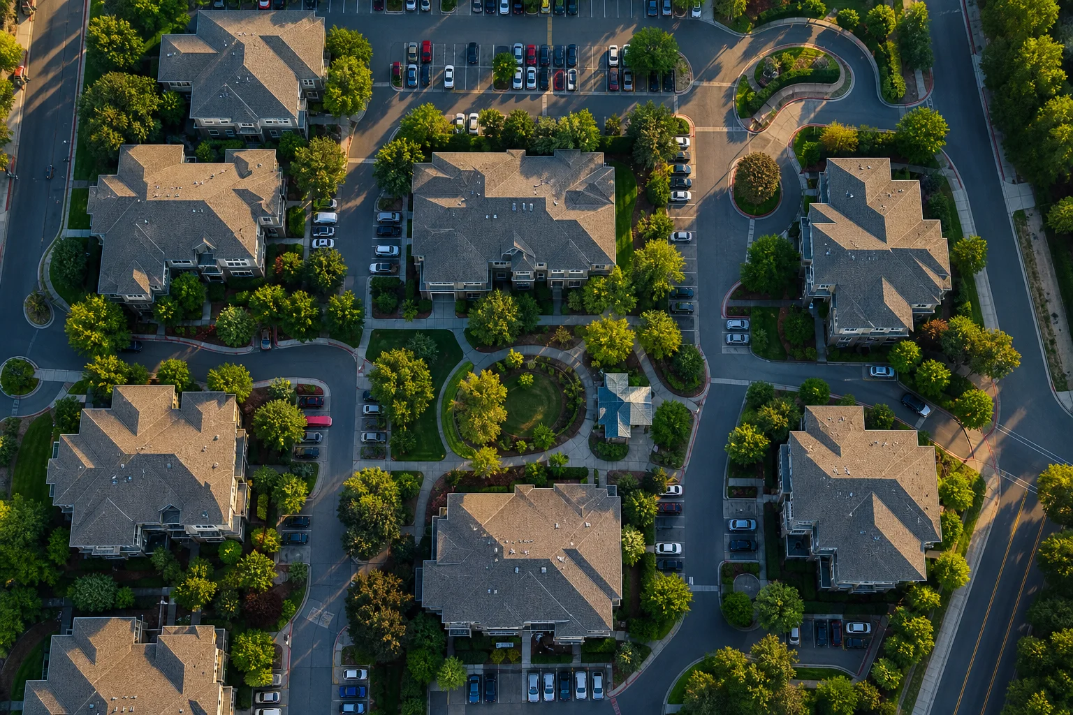 Aerial drone view of apartment complex portfolio illustrating debt service coverage ratio explained for real estate investors
