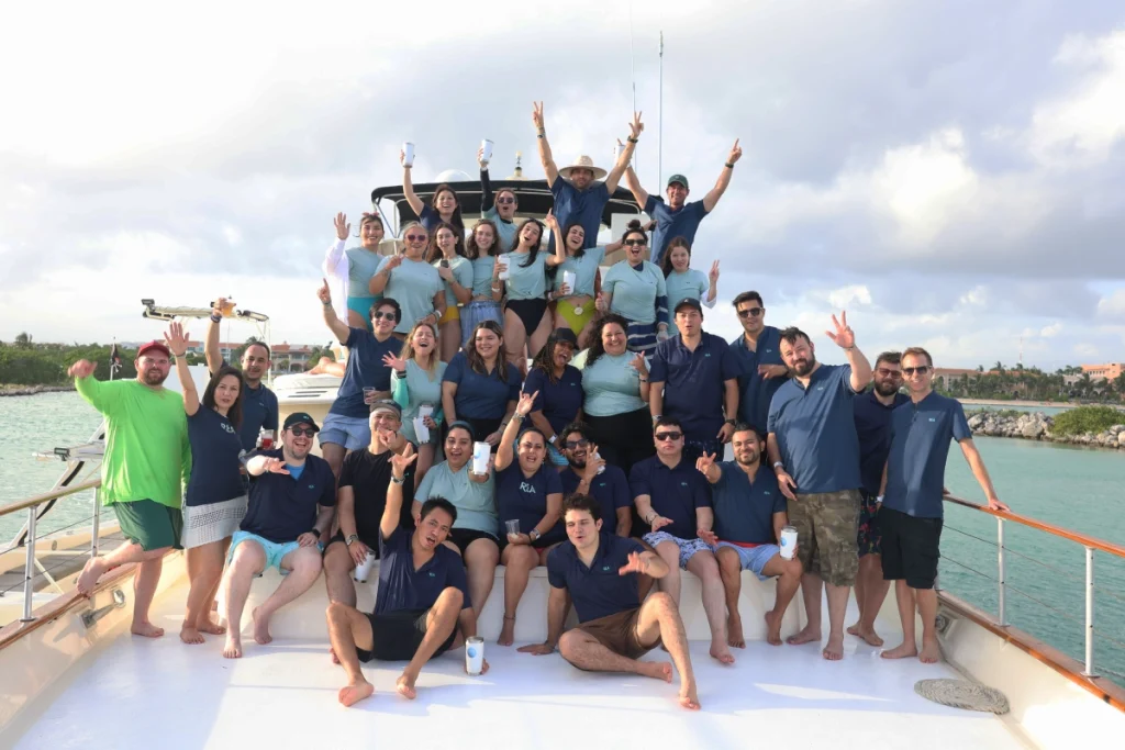 The REA team on the annual company retreat